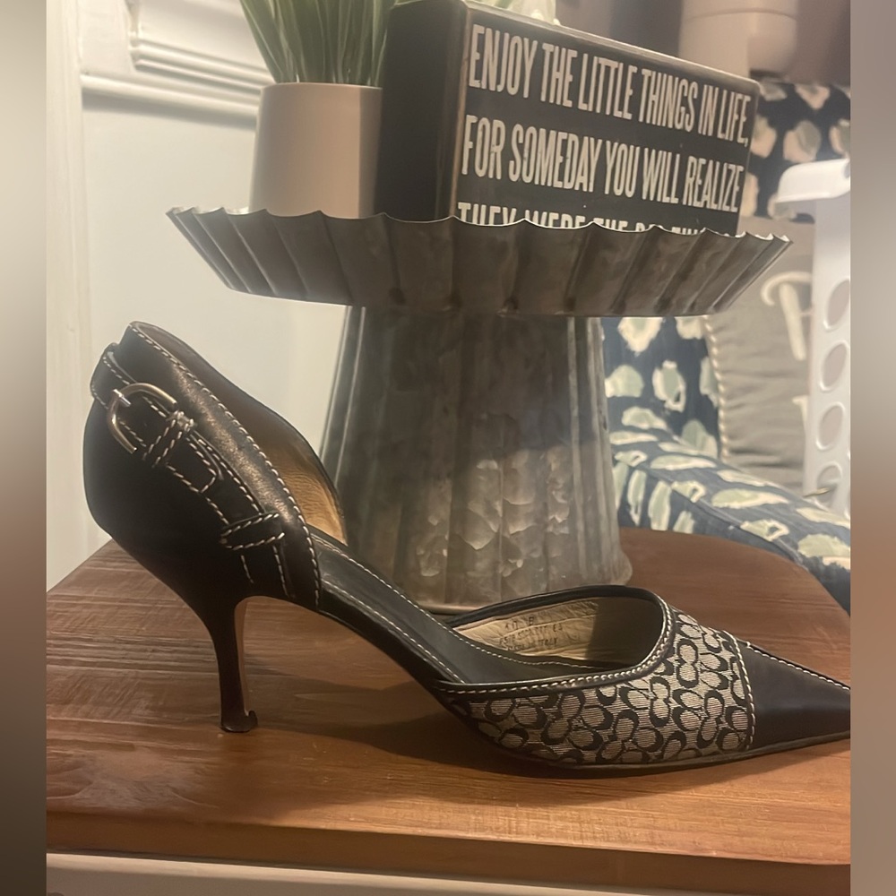 Coach Black and Gray Heels